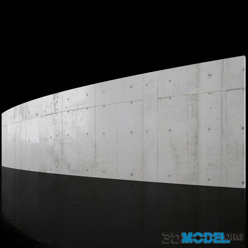 Concrete wall 18m long