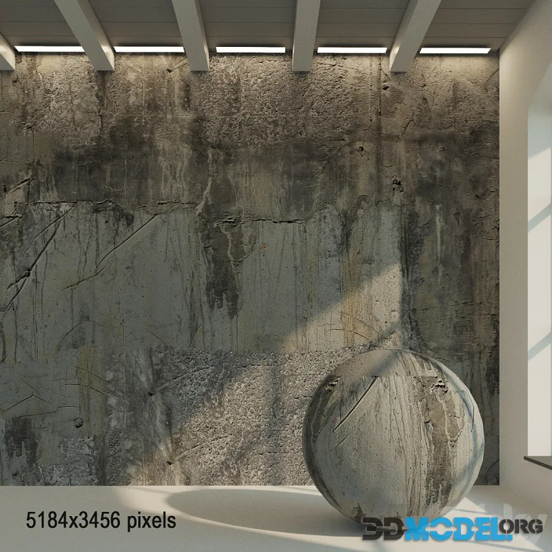 Concrete wall. Old concrete. 22