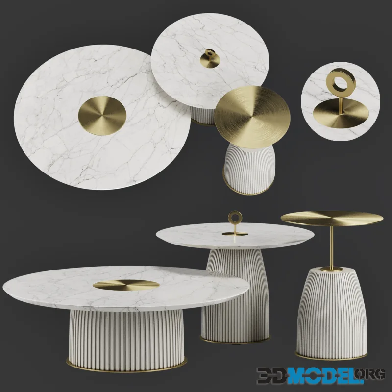 DIONE Metal coffee table by Paolo Castelli