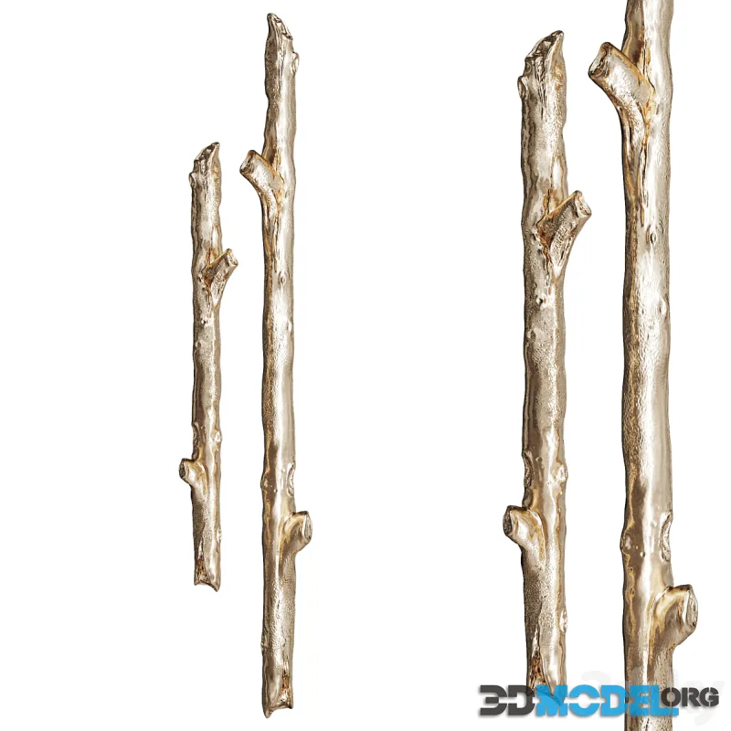 Door Pull in branch shape