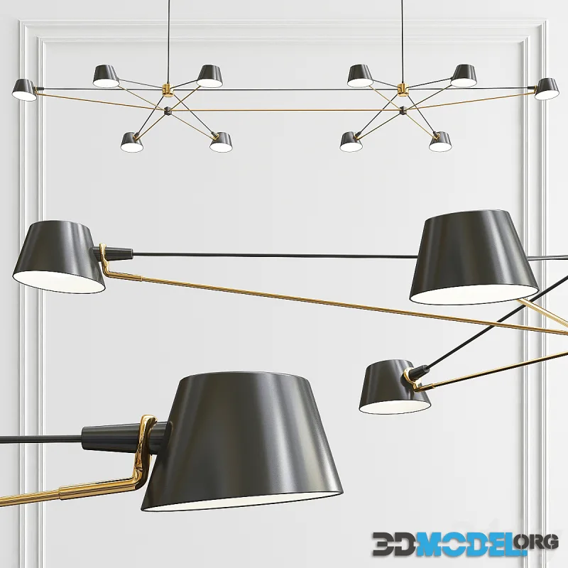 DOUBLE PIVOT CHANDELIER