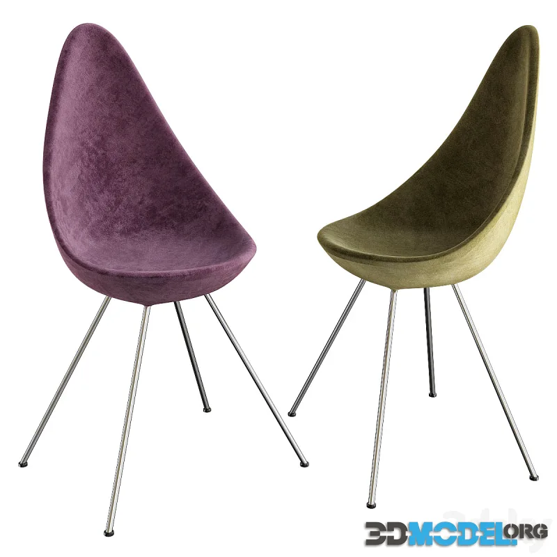 Drop Plastic Chair BY FRITZ HANSEN