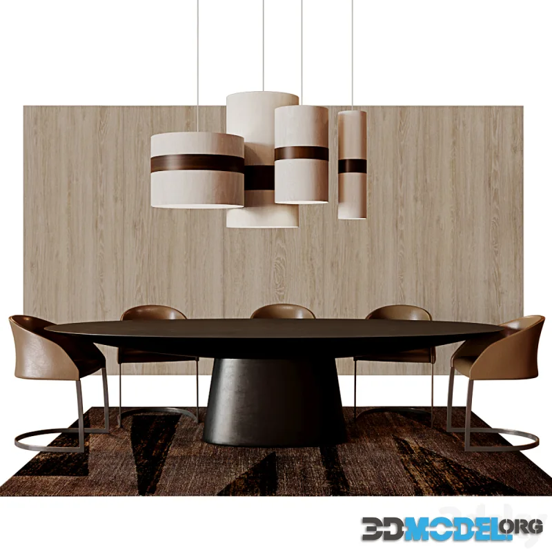 Emmemobili Ufo table 3,0 m х 1,3 m the black