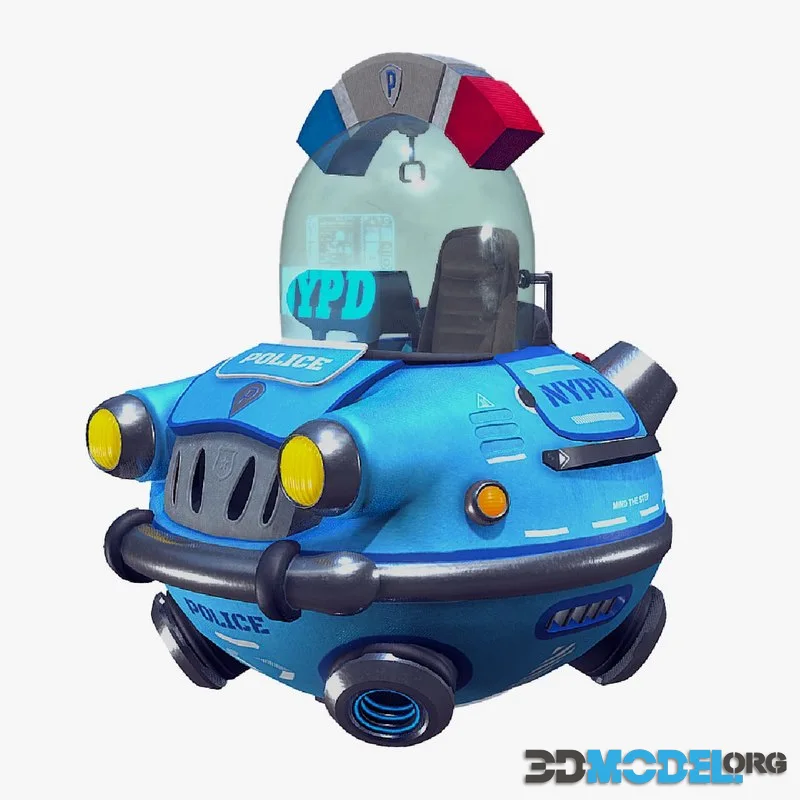 Flying sci-fi car