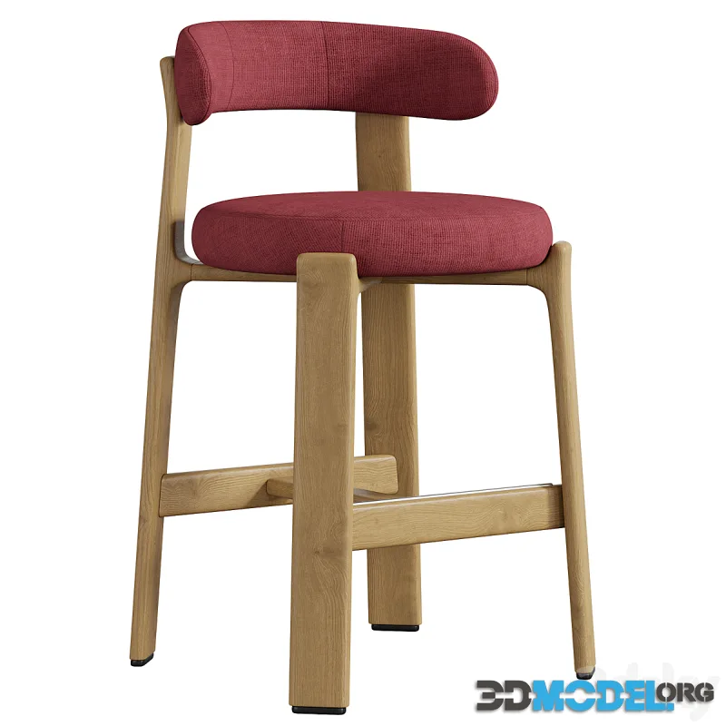 Granite half stool by Kave Home
