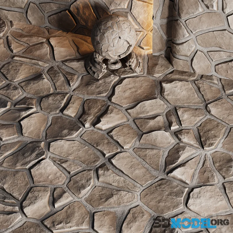 H100 Stone Field PBR 4K Seamless