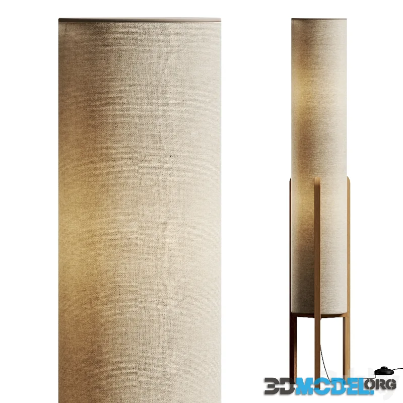 Habitat Arbaa Woven Column Floor Lamp