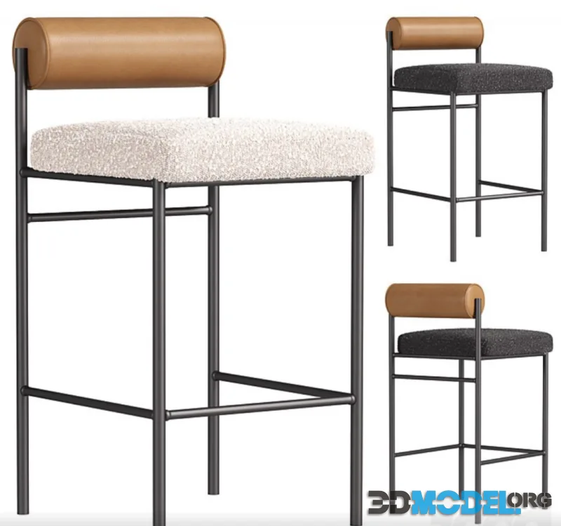 Half bar stool Balla beige By Stool Group