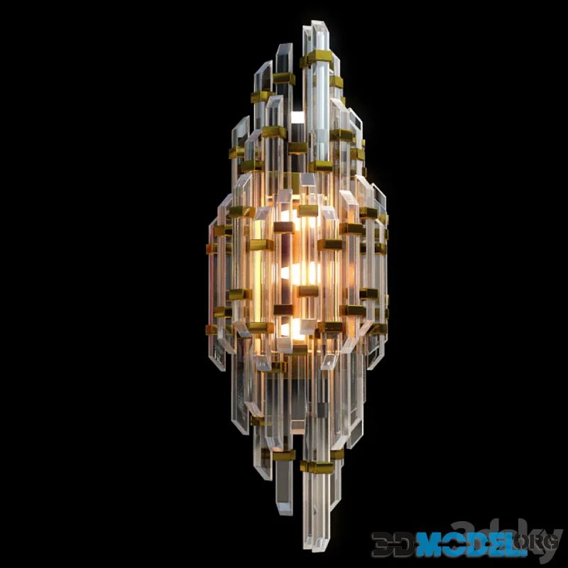 Houseton crystal wall lamp