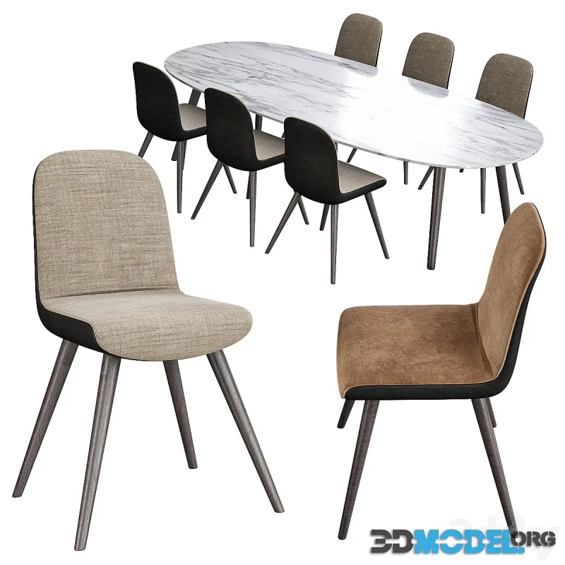 Italian table and chair set