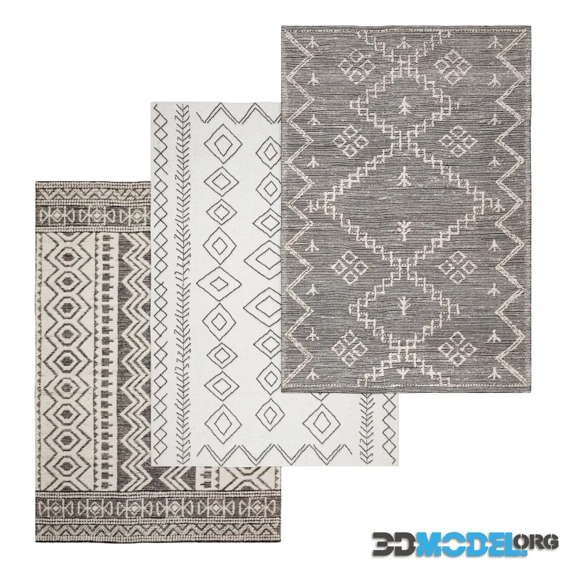 Ivory Flatweave Area Rug