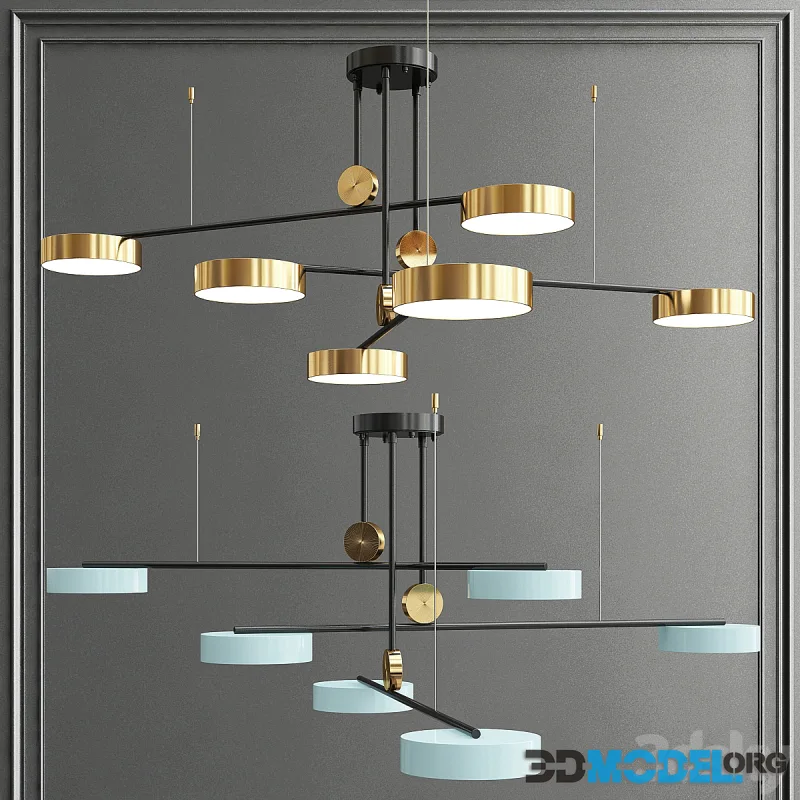 Led ceiling chandelier