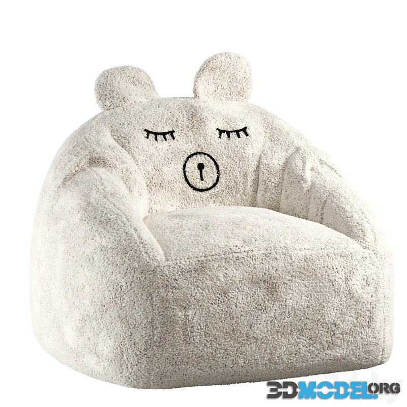 Light color Teddy bear chair Midou La Redoute