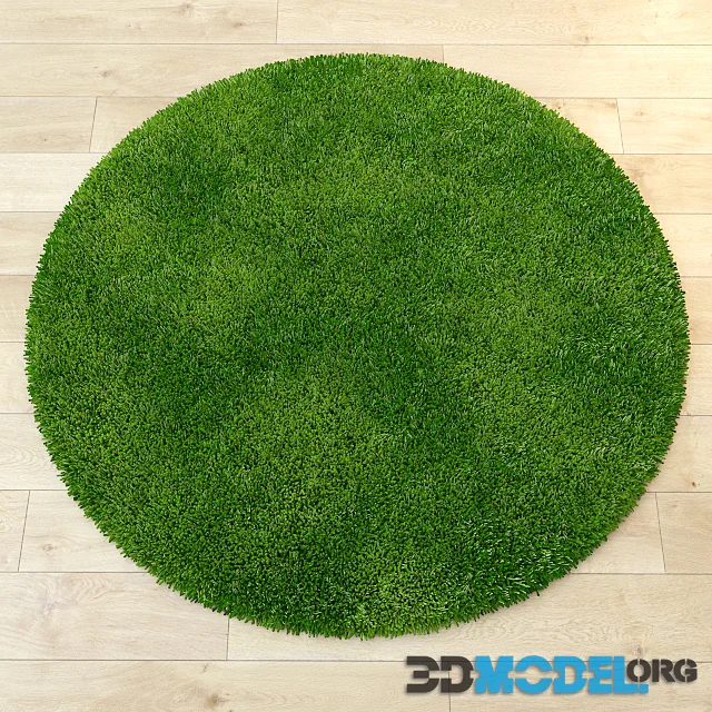 Mat round grass