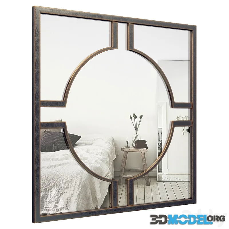 Metal Circle Accent Wall Mirror XPM5627