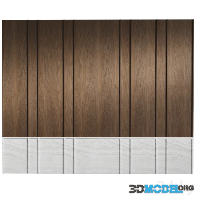 Modern, wooden decorative wall panels