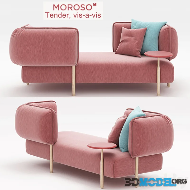 Moroso Tender daybed + bench, vis-a-vis