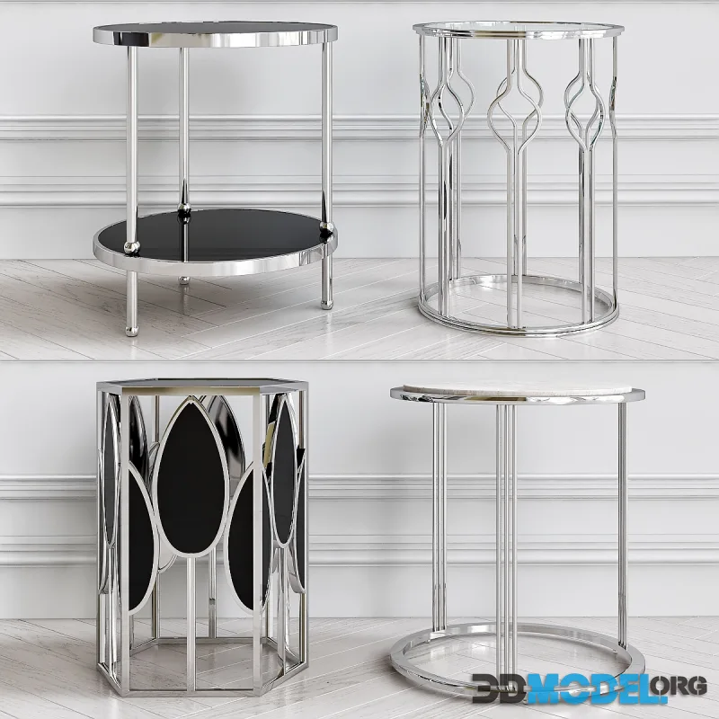 Nickel side table