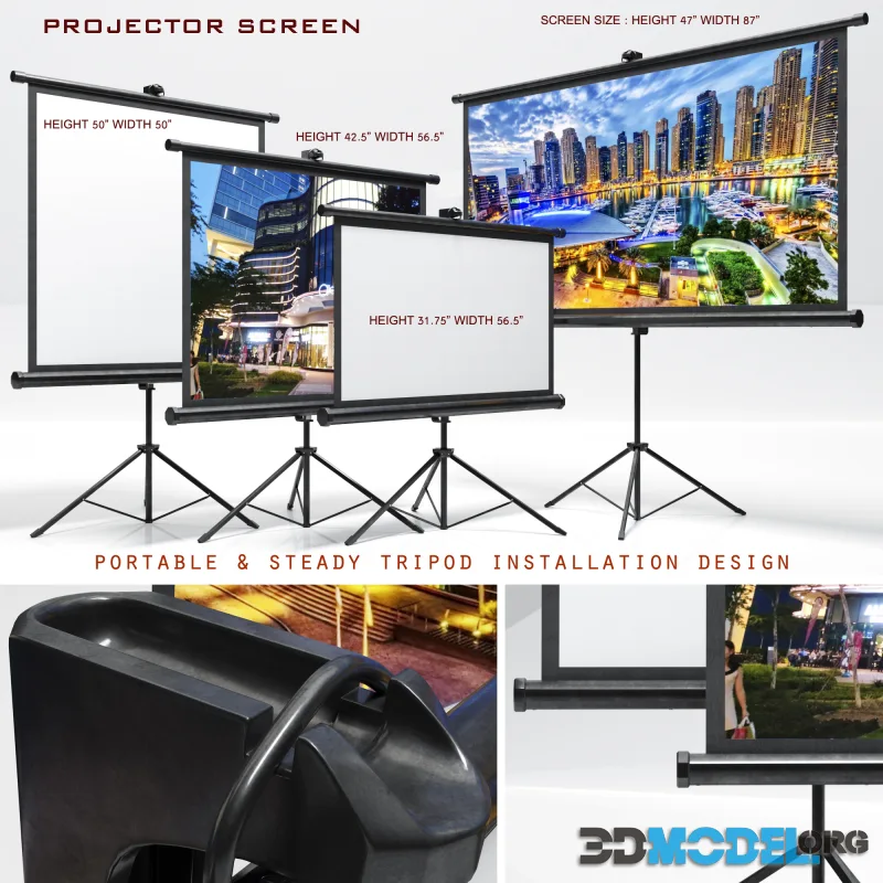 PORTABLE HOME CINEMA PROJECTOR SCREENS