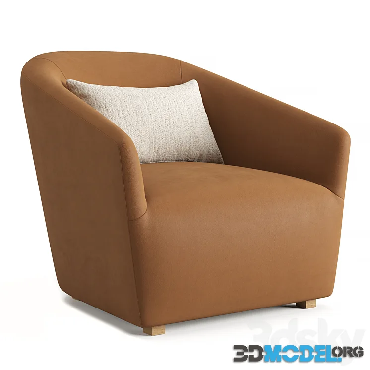 RH DELLA LEATHER CHAIR