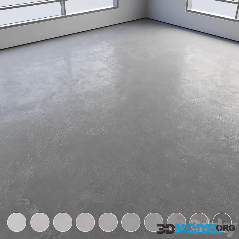 Self-leveling concrete floor No. 16