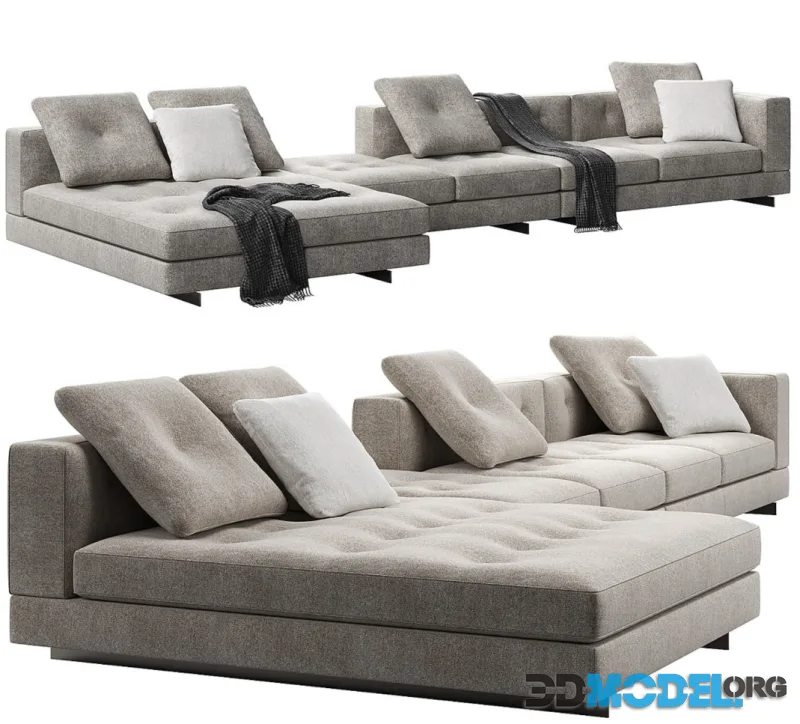 Sofa Dylan Low 01 by Minotti