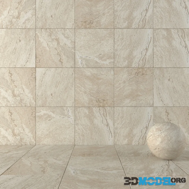 Stone Wall Tiles Antico Sand Set 1