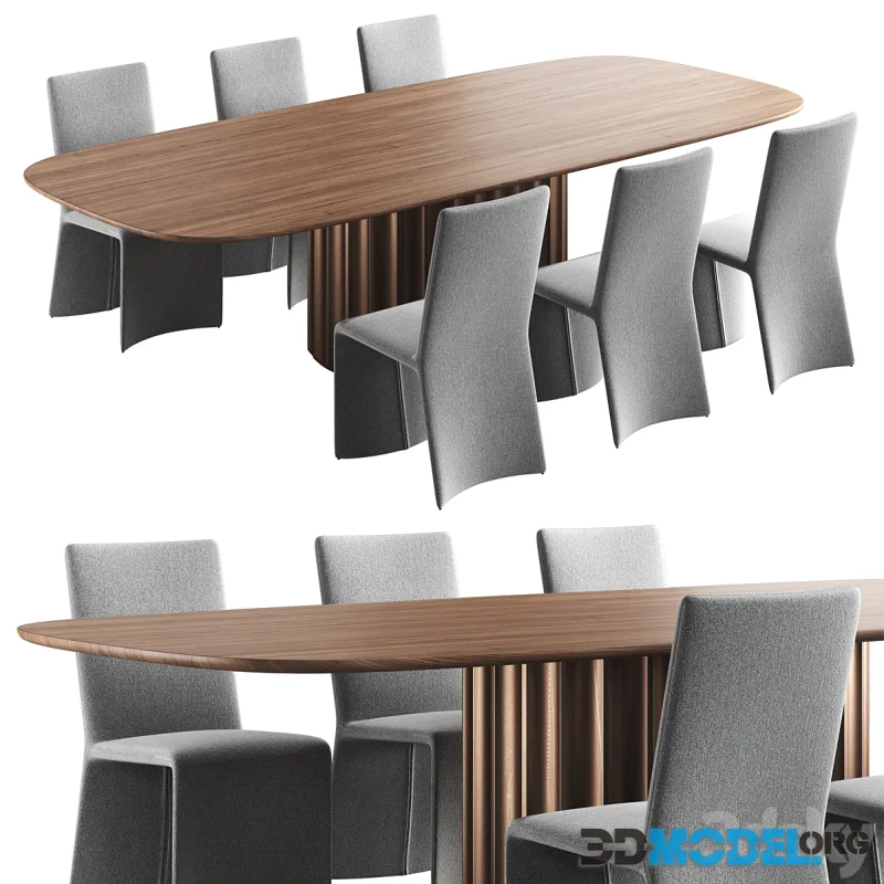 Table with chairs DORIAN by BONALDO