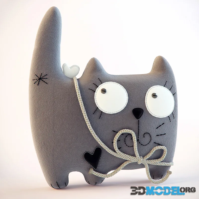 The toy pillow cat