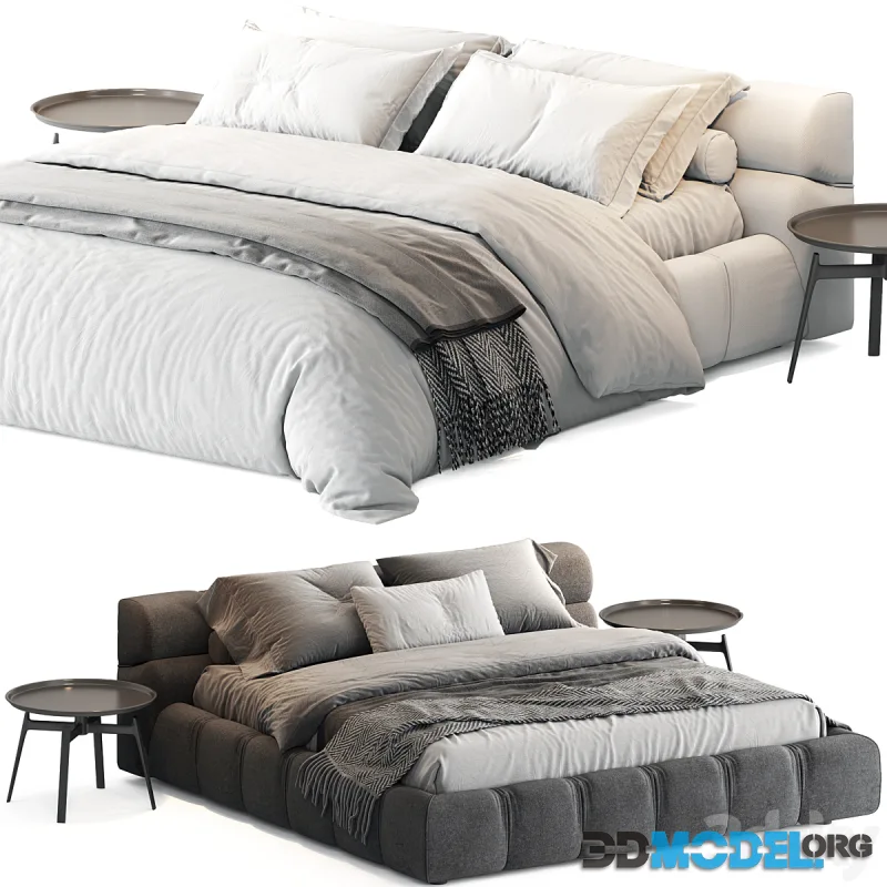 Two color of B&B Italia Tufty Bed
