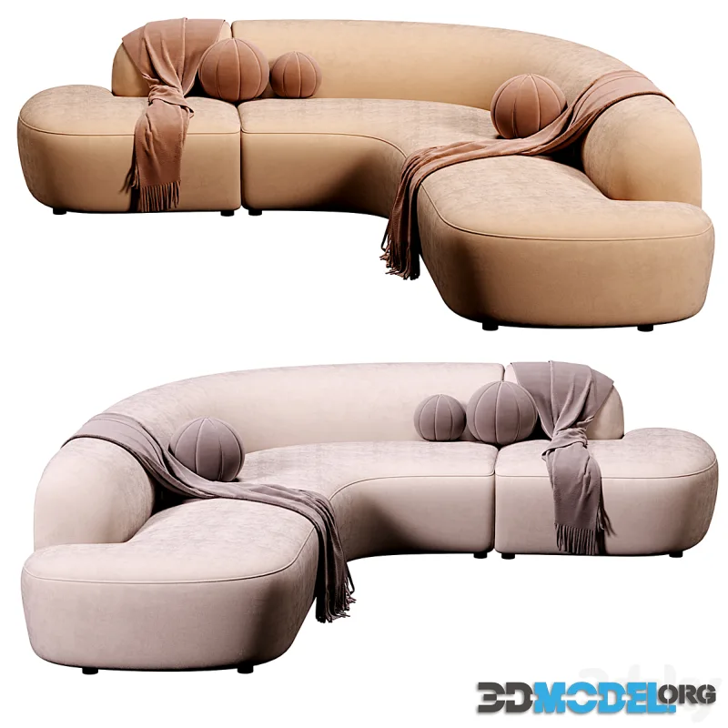 Two color of Eichholtz Sofa Bjorn Boucle Sand