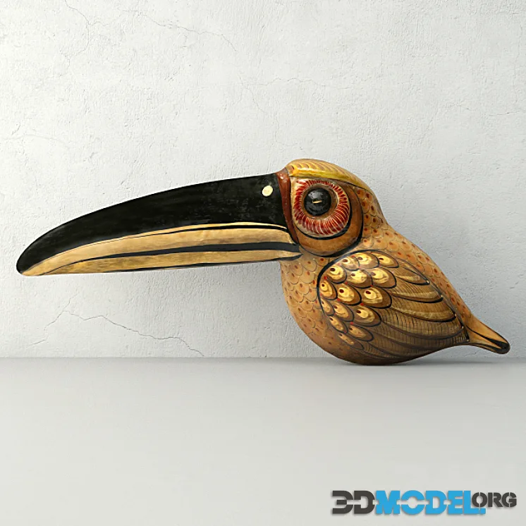 Vintage Paper Mache Tucan