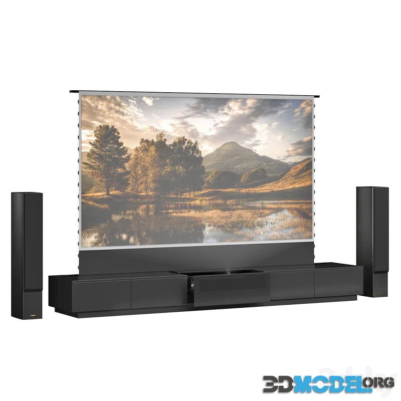 Vividstorm Laser TV Cabinet Monte Carlo