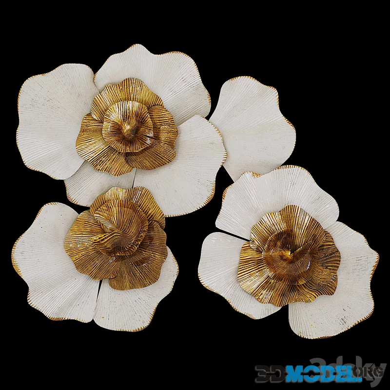 Wall Decor Flowers 37SM-0697 by Garda Decor