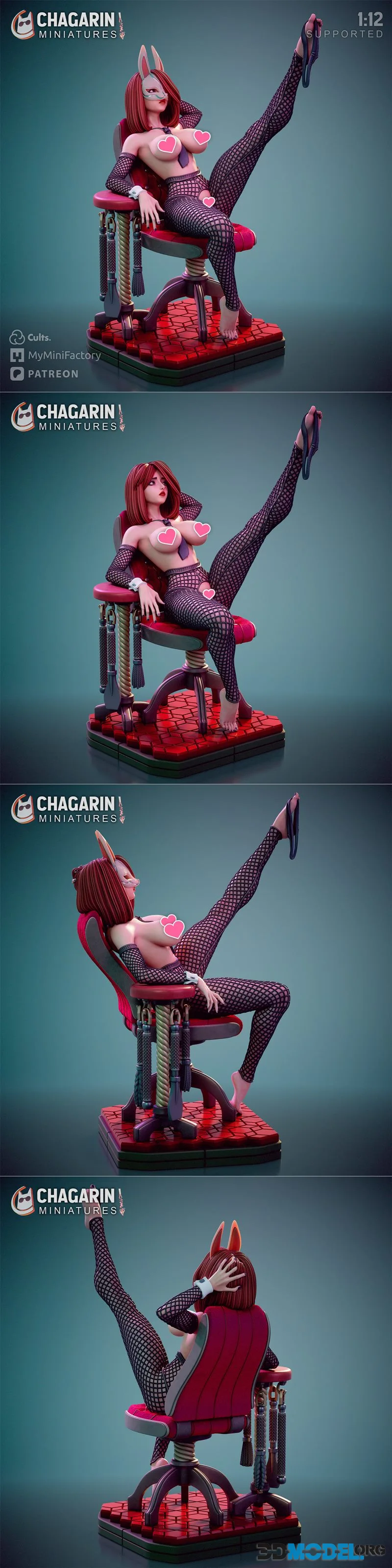 Chagarin - Red Room - Rose / D – Printable
