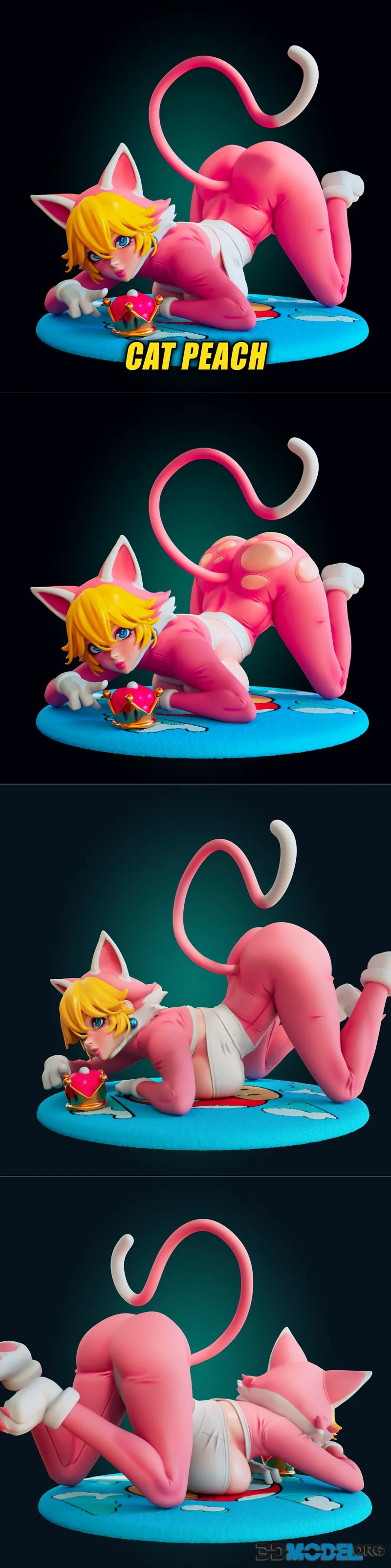 Officer Rhu - Super Mario - Cat Peach – Printable