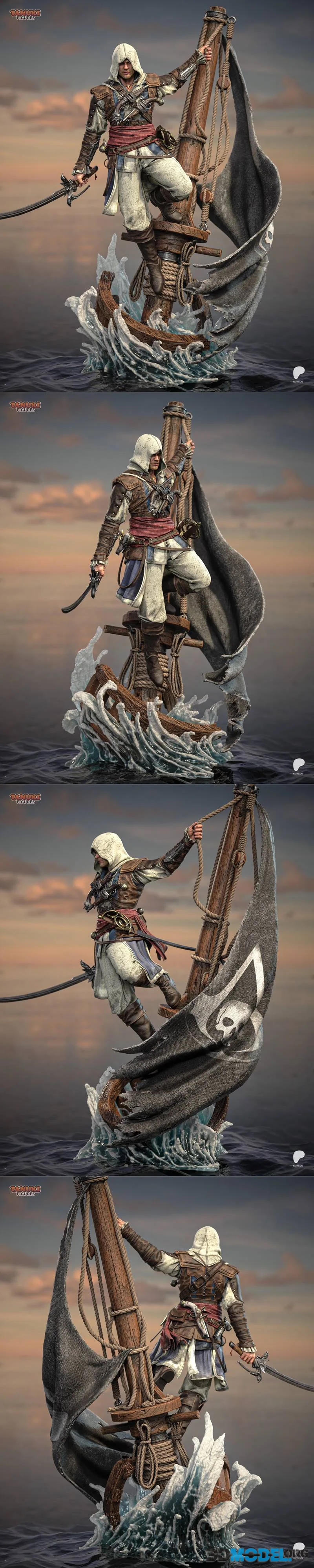 Tanuki Figures - Edward Kenway – Printable