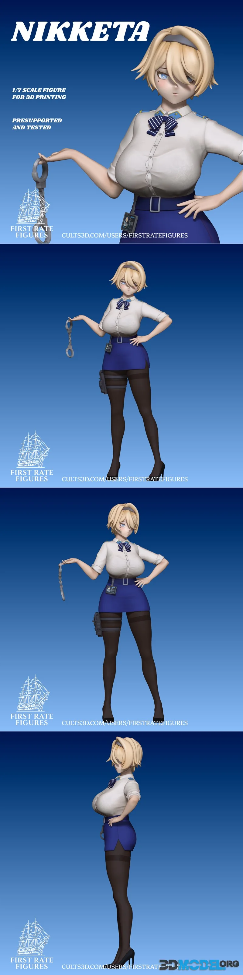 First Rate Figures - Nikketa - Girls Frontline 2 – Printable