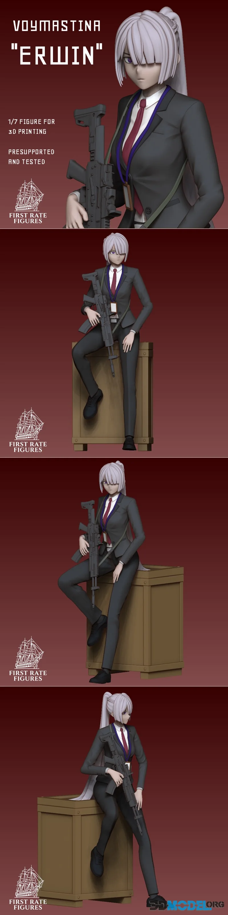 First Rate Figures - Voymastina Erwin - Girls Frontline 2 – Printable