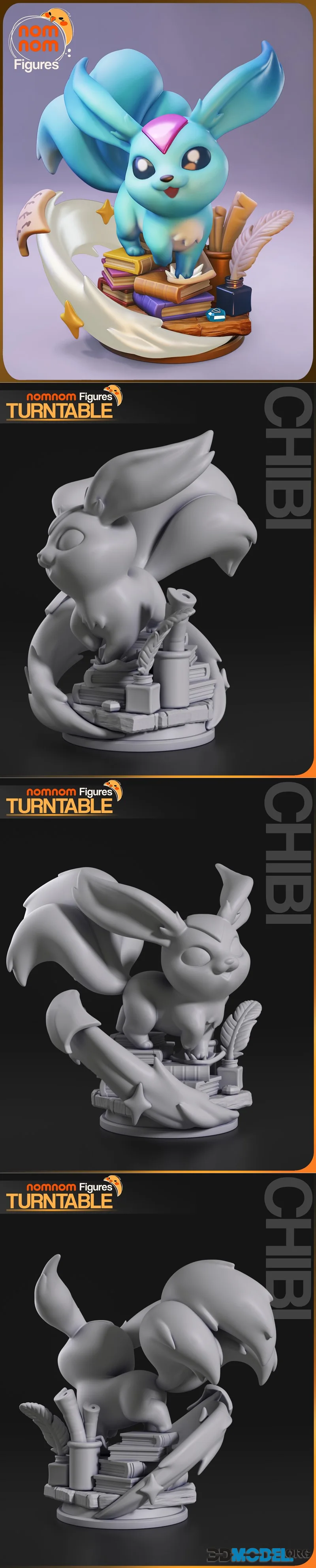 Nomnom Figures - Chibi Carbuncle - Final Fantasy XIV – Printable