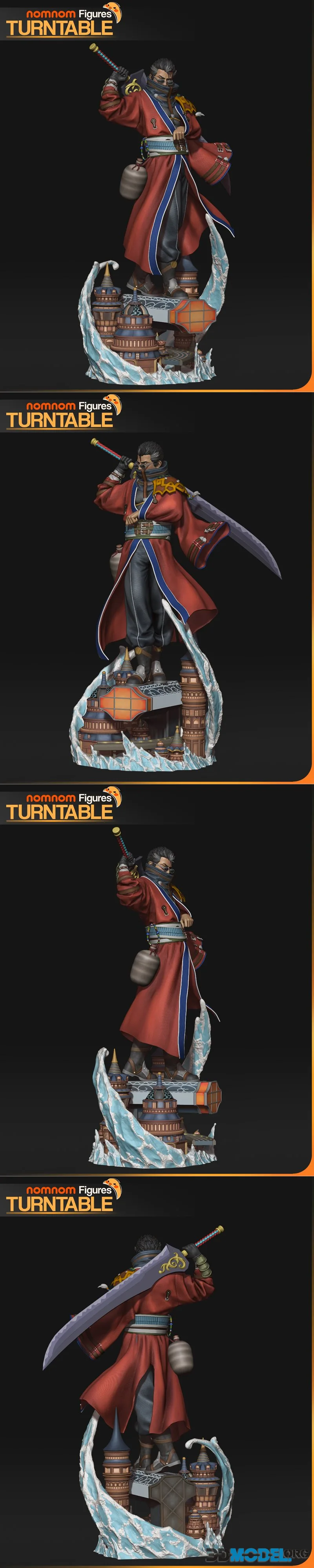 Nomnom Figures - Auron - Final Fantasy X – Printable
