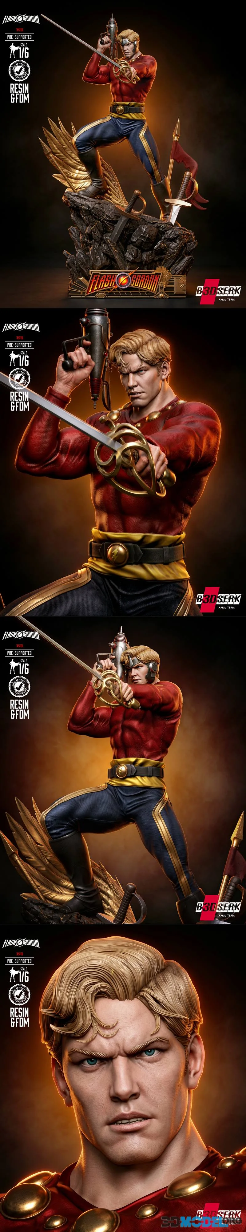 B3DSERK - Flash Gordon Sculpture – Printable