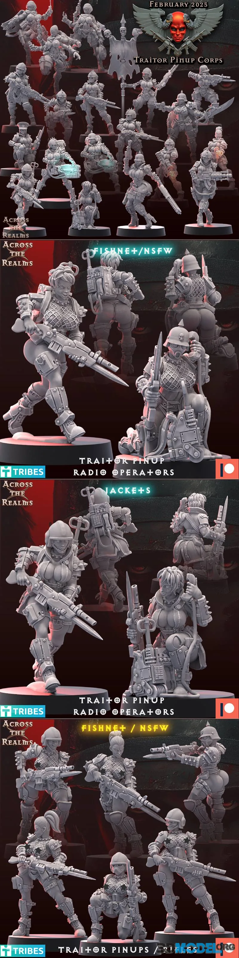 Across the Realms - Traitor Pinup Corps February 2026 – Printable
