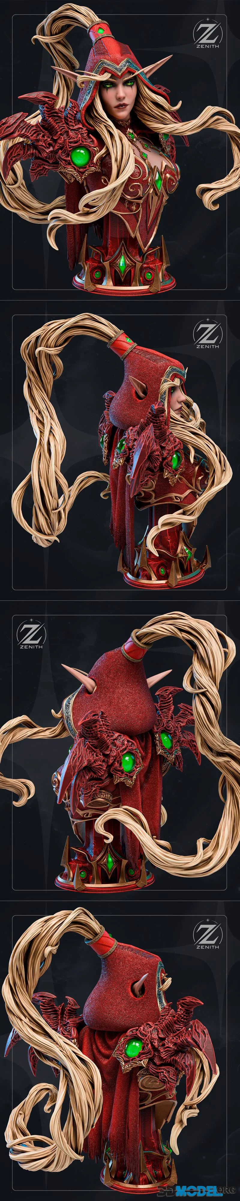 Zenith Studios - Valeera Sanguinar Bust – Printable
