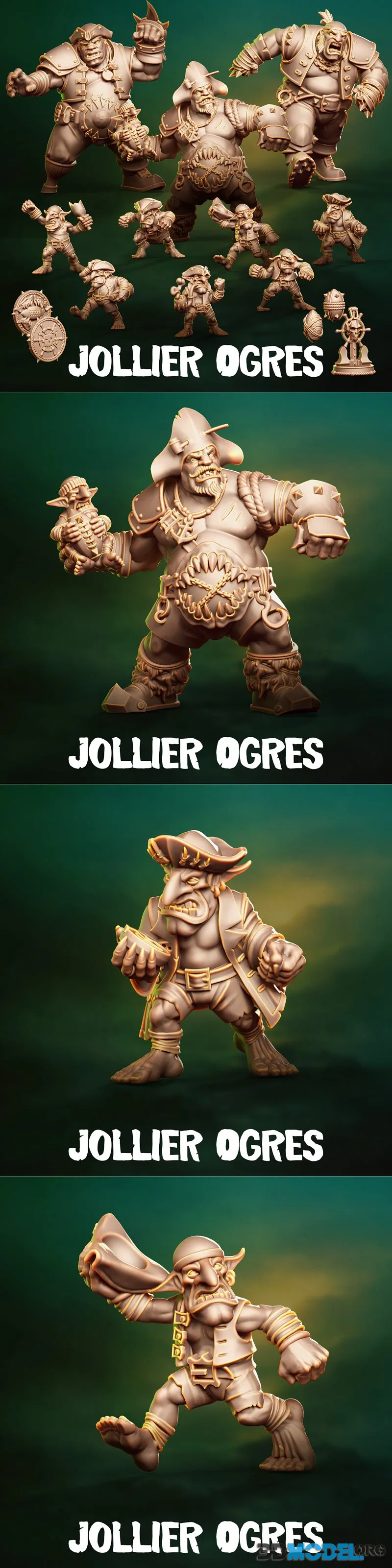 Punga Miniatures - Jollier Ogres Part 1 February 2026 – Printable