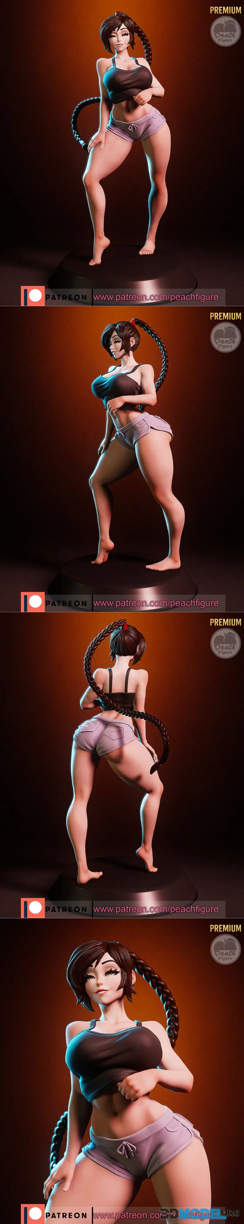 Peach Figure - Ty Lee Avatar – Printable