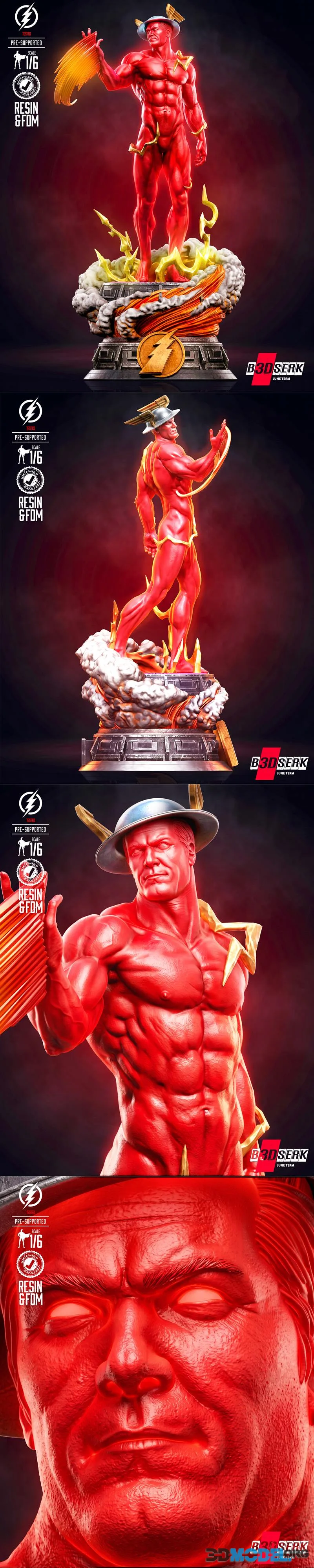 B3DSERK - Flash Kingdom Come Sculpture – Printable