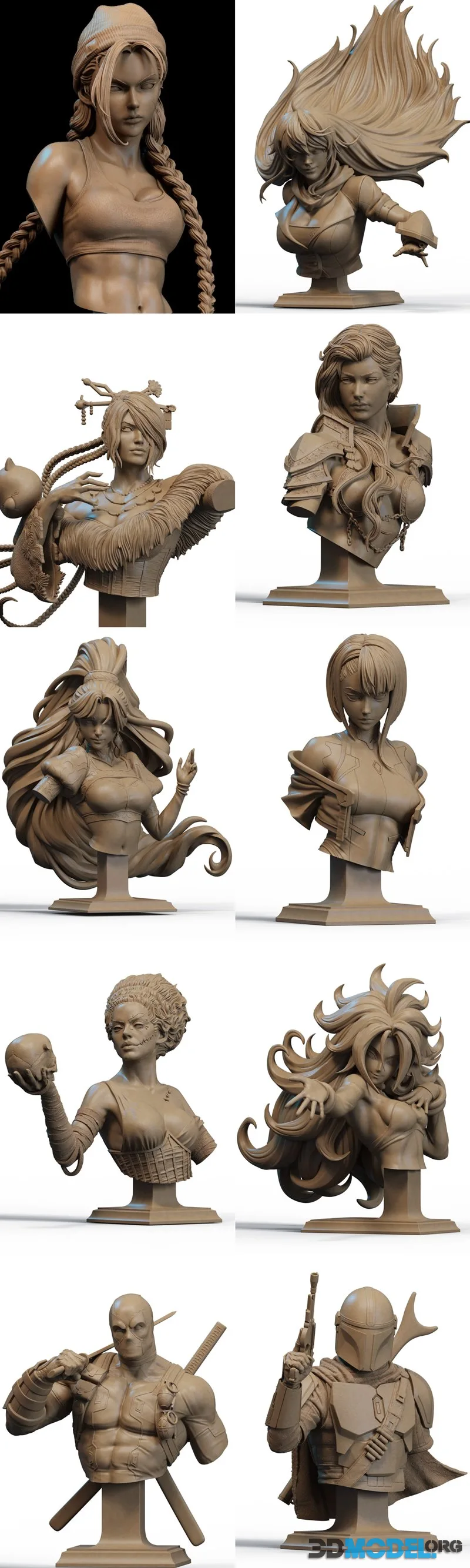 CA 3D Studios - Busts Release July 2026 – Printable