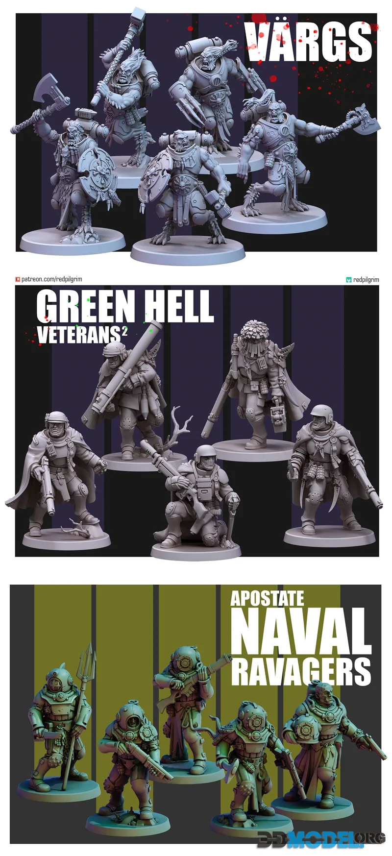 Red Pilgrim Miniatures April 2026 – Printable