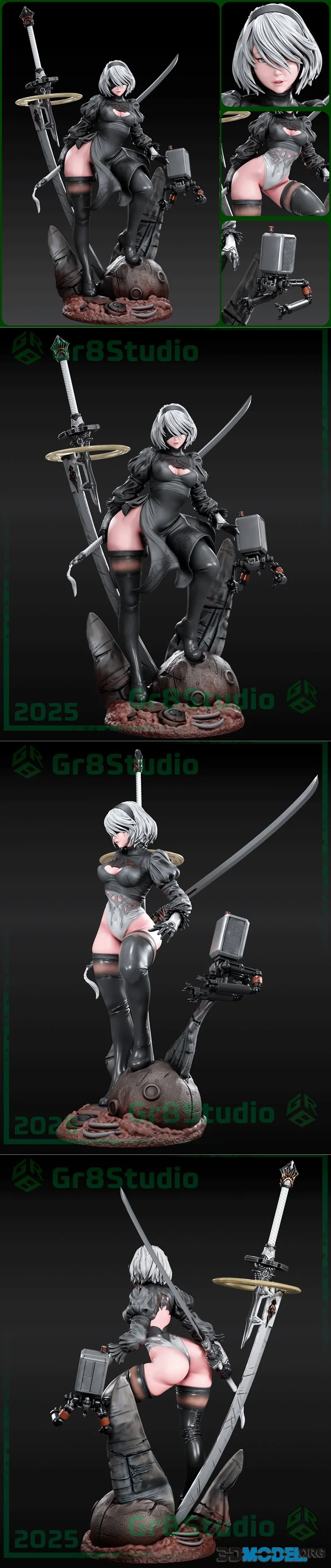 Gr8 Studio - 2B - Nier Automata – Printable